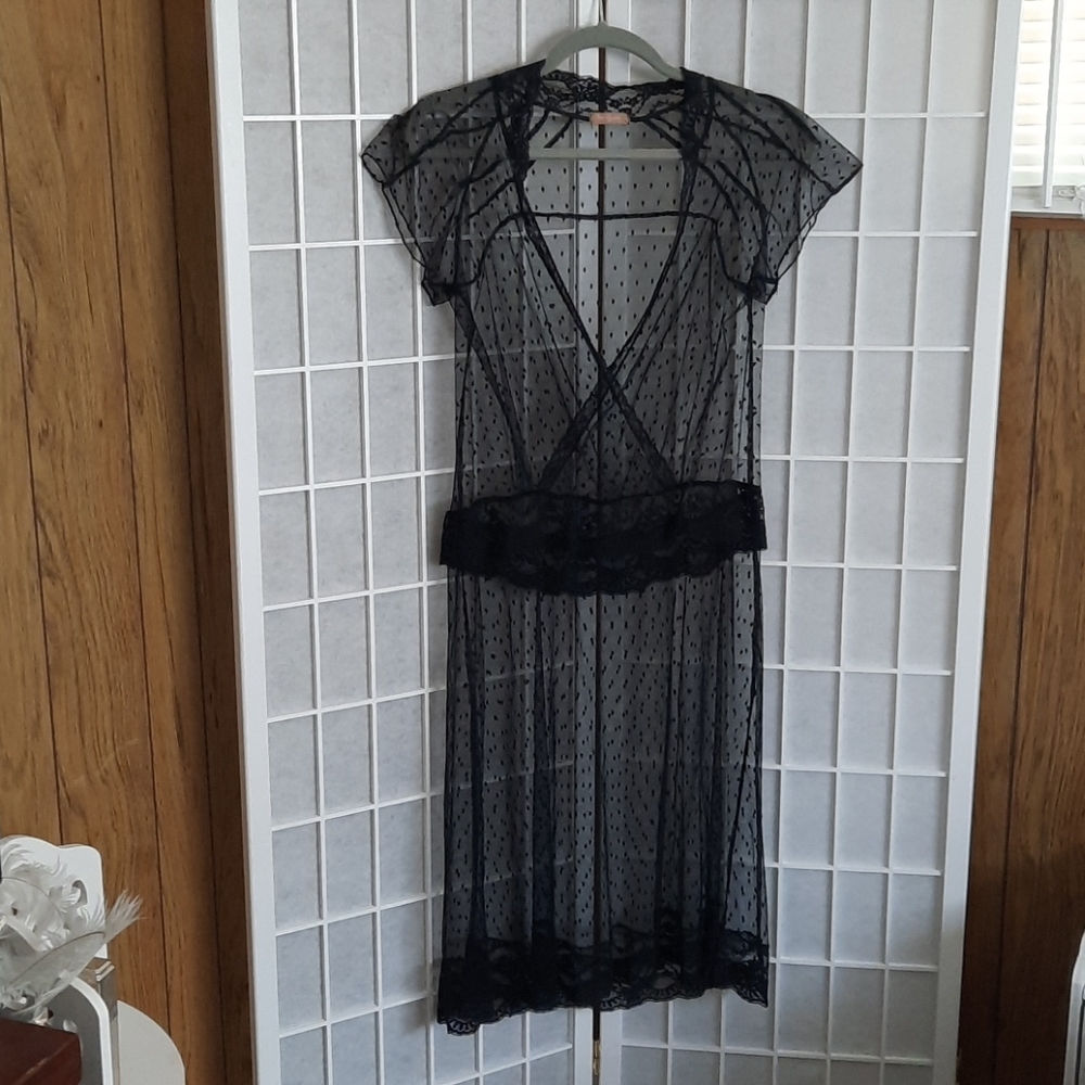 BLACK COVERUP SEE THRU